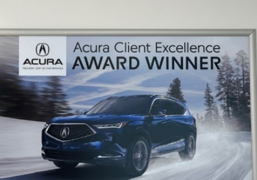 McGrath Acura of Libertyville, IL award picture for client excellence.